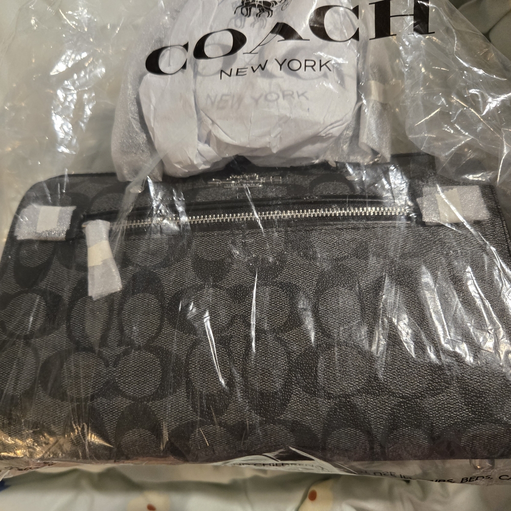 Coach Rowan Satchel Signature Graphite
